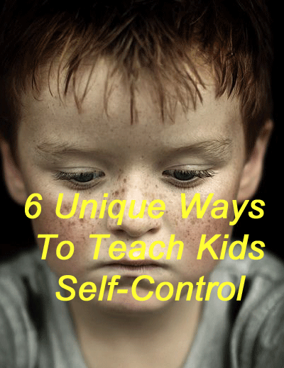 Boy looking down says 6 Unique Ways to Teach Self-Control